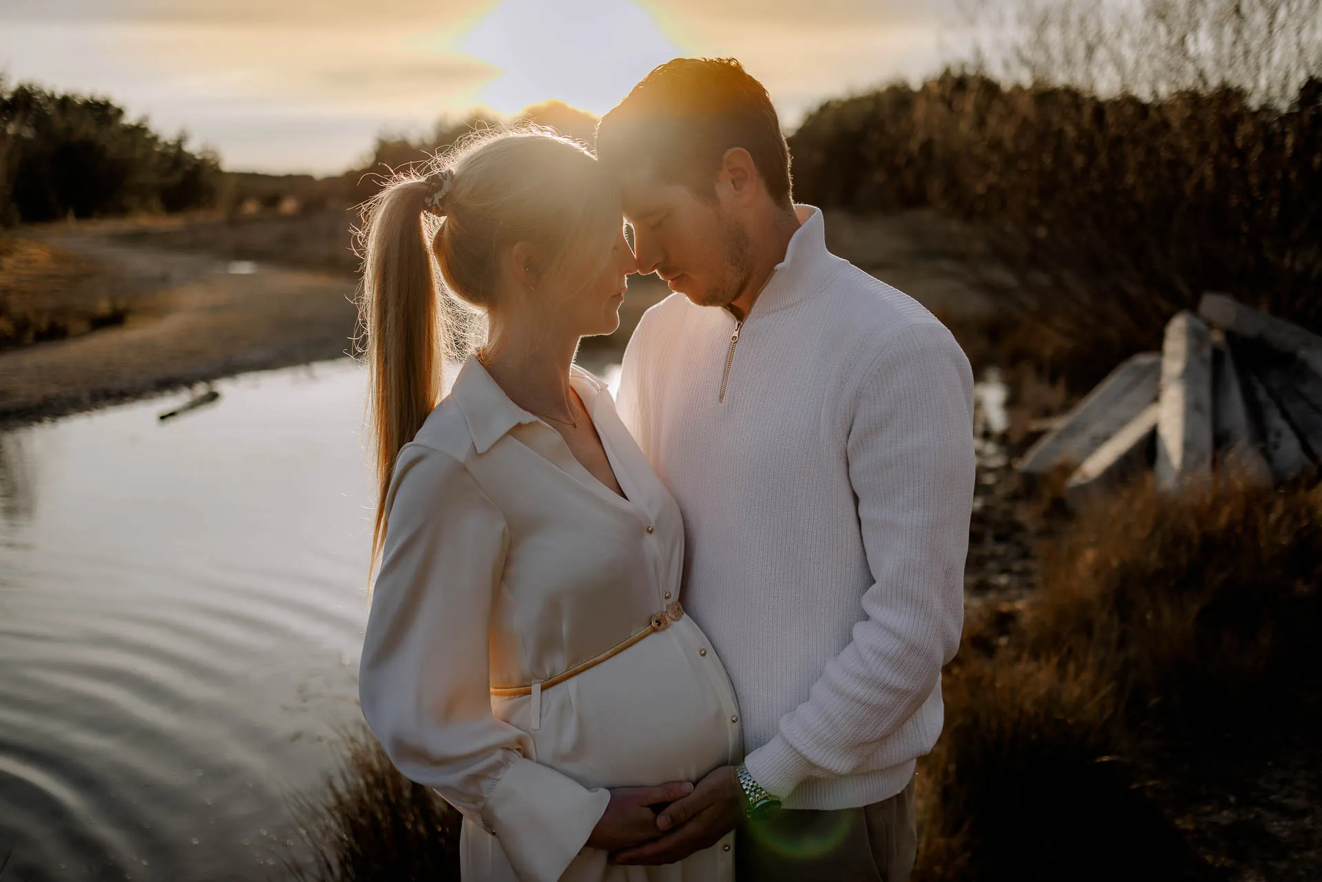 Natürliche Schwangerschaftsfotografie Fröttmaninger Heide