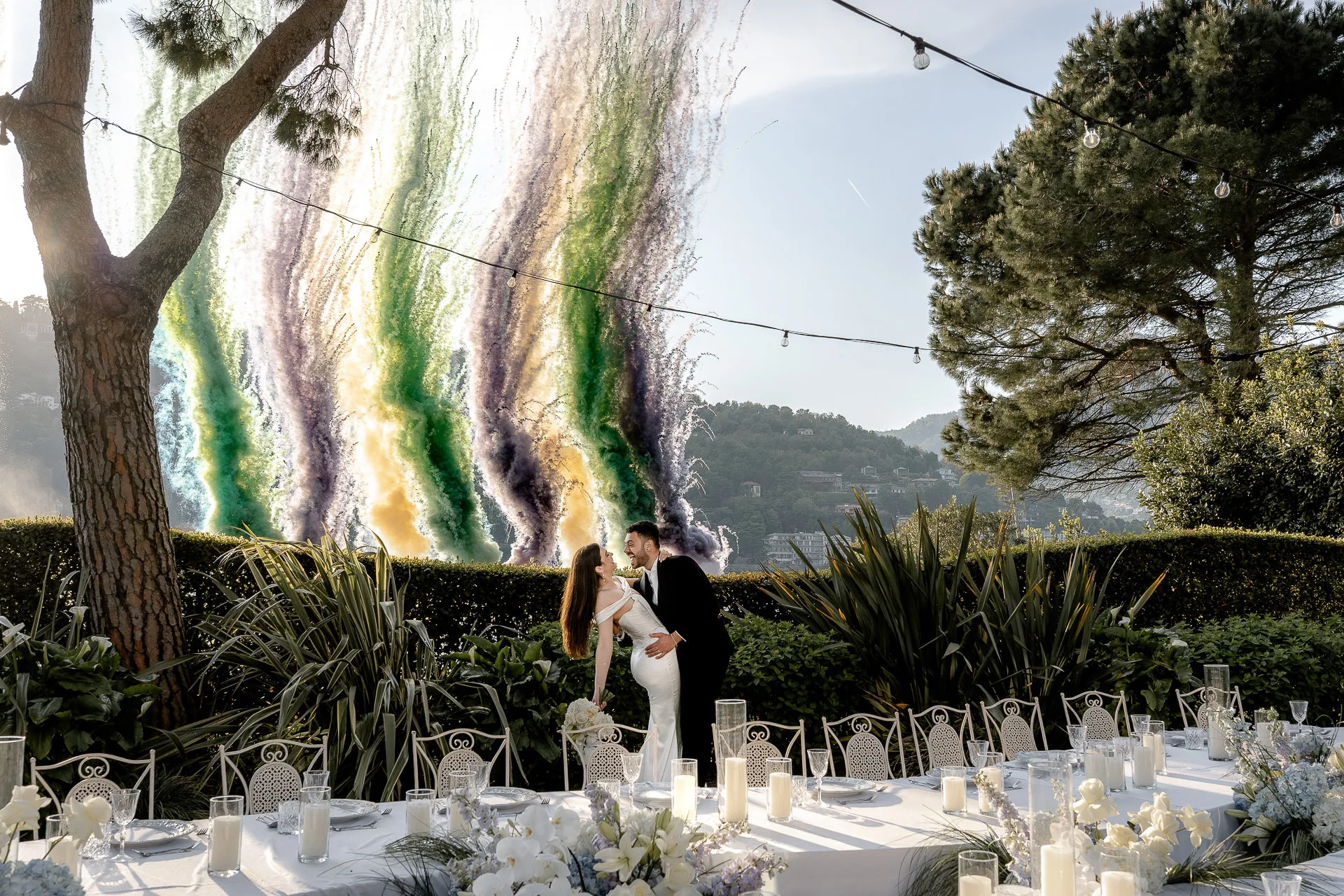 Editorial wedding photography Villa Balbiano